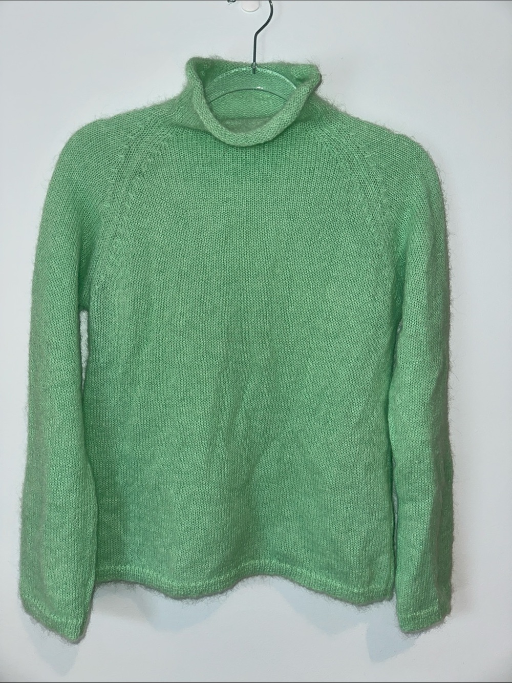 Psophia mint green mohair/alpaca sweater S